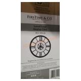 Firstime & Co. 40" Lowell Large Shiplap Clock