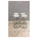 Set of 4 Glass Containers