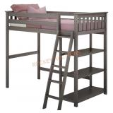 Loft Bed with Bookshelf