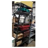 Metal 7 Shelf Storage With Contents
