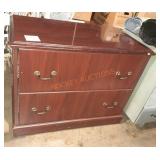 2 Drawer Wooden Filing Cabinet 29.5" H X 37.5" L