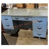 Wooden Desk 23"x 52"x 30"high With 7 Drawers
