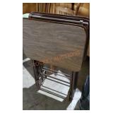 Four Tv Trays And Stand