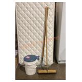 Broom,rake,insulated Bucket