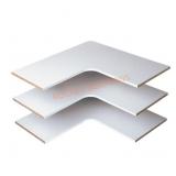 3 pack White Corner Shelves