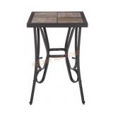 Crestridge Steel Side Table with Tile Top