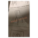Fdw Metal Chairs, 4 pack