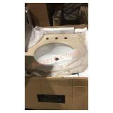 24" Vanity Cabinet, Sold as is. Damaged, Cabinet