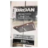 Broan 30" Range Hood, Stainless Steel