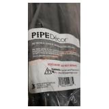 Pipe Decor 3/4" by 36" Black Steel Pipe