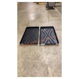 Pair Large Plastic Trays 23"x 43", Sold as is no
