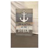 15"x23 1/2" Wooden Wall Sign