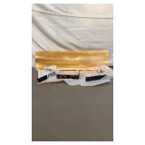 Floating Wood  Shelf & Brackets 6"x 21" Approx