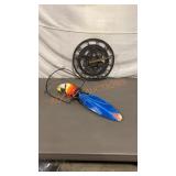 Decorative Wall Clock & Parrot