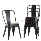 4 Metal Dining Chairs