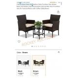 3 Pieces Patio Set