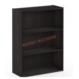 Furinno Pasir 3-Tier Open Shelf, Espresso