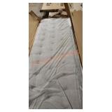 King-sized Gray Upholstered Diamond Tufted