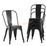 Metal Dining Chairs Set of 4