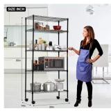 5 Tier Wire Shelving Unit Storage Metal Shelf
