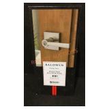 Baldwin Spyglass Lever Satin Nickel Finish