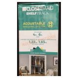 ClosetMaid Shelf Track Adjustable Shelving System