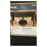 Style Selections Umbrella Base, Brown Finish