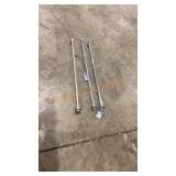 3-Approx 40" Drapery Rods