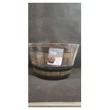 L & G Solutions 46.62 Quart Oak Resin Planter