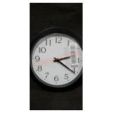 Nine Inch Diameter Wall Clock