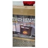Greentouch Rolling Infrared Electric Fireplace