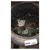 Bucket full of washers