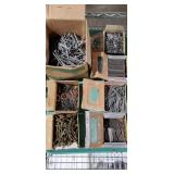 Tray Lot of Assorted Nails