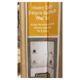 Heavy Duty 5-piece Bathtub Wall Set