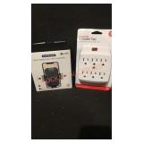Wireless Car Charger and 6-Outlet Tap