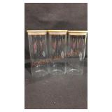 Set of 3 Glass Jars