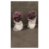 Pair Topiary 10" High-Plastic