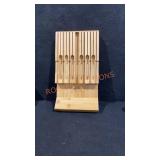 Wooden Knife Holder Storage 9"x17"