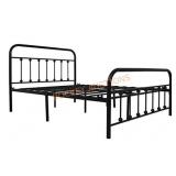 Metal Full Size Bed, Bronze
