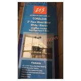 Cordless 2" Faux Wood Blind, White