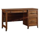 Sauder Carson Forge Desk, Washington Cherry finish