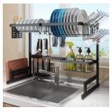 Two Tier Over the Sink Dish Drying Rack