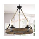 Farmhouse chandelier for dining room, sold as is