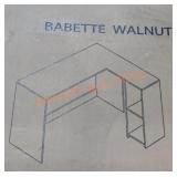 Babette Walnut L-shape Computer Desk