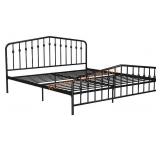 Novogratz King Size Metal Bed;