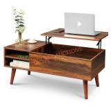 Coffee Table with Adjustable Shelf