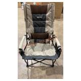 Outdoor lumbar support camping chair, sold as is