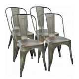 Metal Chairs, Bronze