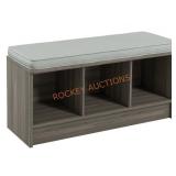 ClosetMaid 3-Cube Storage Bench, Natural Gray