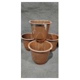 Set of Four 6" Planters